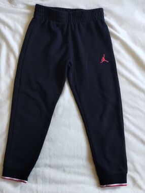 Jordan Kids Black Joggers with Red Jumpman